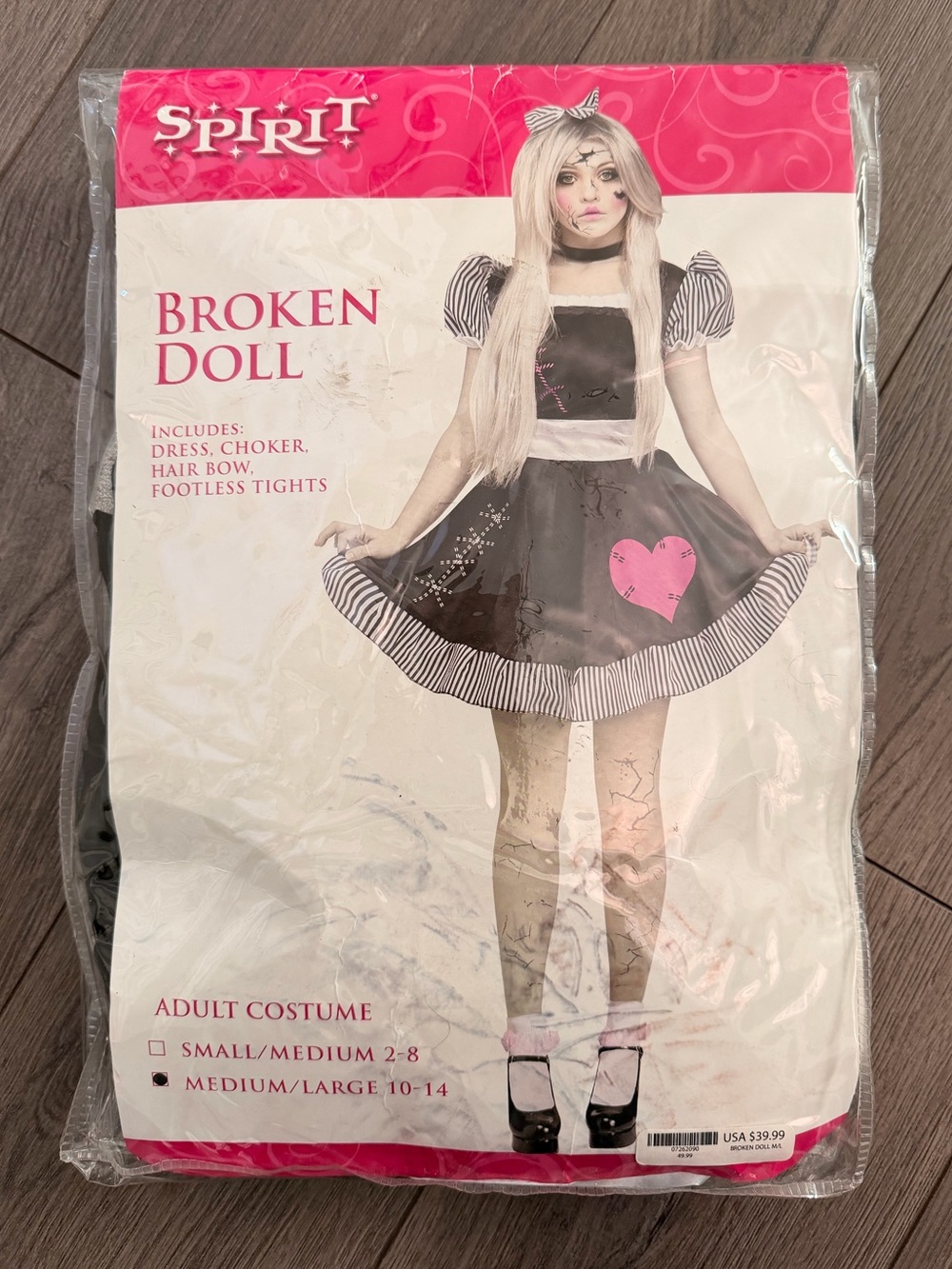 Spirit Broken Doll Costume
Size Medium / Large